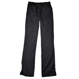 Adar PRO Women's Black Stretch Straight Leg Yoga Medical Nursing Scrub Pant - XS